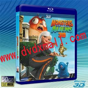 (快門3D) 怪獸大戰外星人Monsters vs. Aliens-藍光影片50G