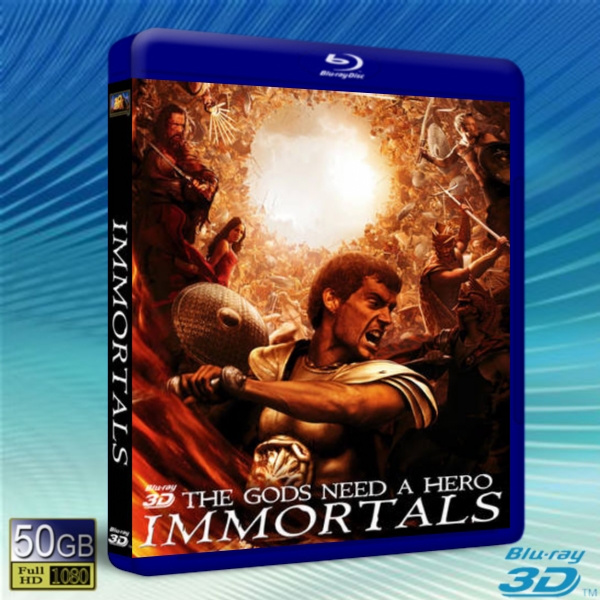 (快門3D) 戰神世紀 /驚天戰神 Immortals-藍光影片50G