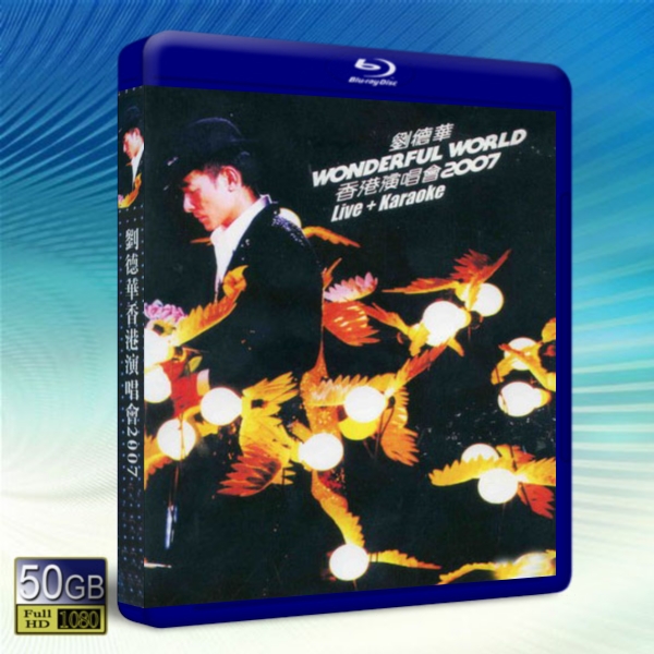 劉德華香港演唱會2007 Andy Lau Wonderful World Concert Live Hong Kong 2007 -藍光影片50G