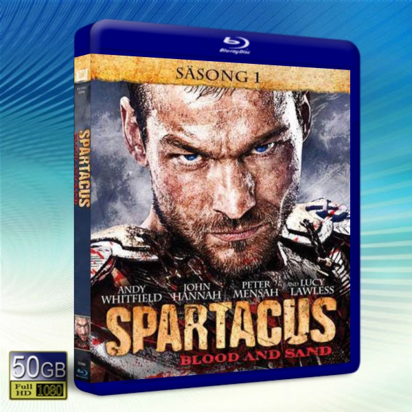 斯巴達克斯：血與沙 第1季  Spartacus: Blood and Sand 4碟-藍光影片50G