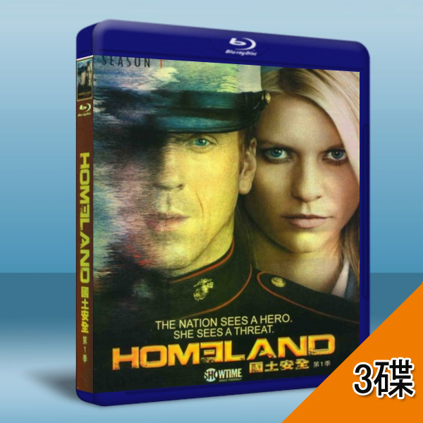 Homeland 國土/國土安全 第1季 3碟 -藍光影片25G