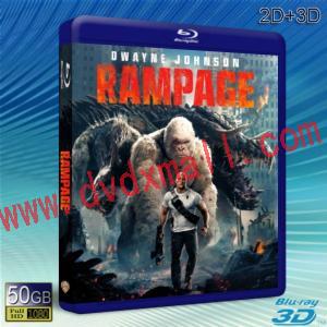  (優惠50G-2D+3D) 毀滅大作戰 Rampage (2018) 藍光影片50G